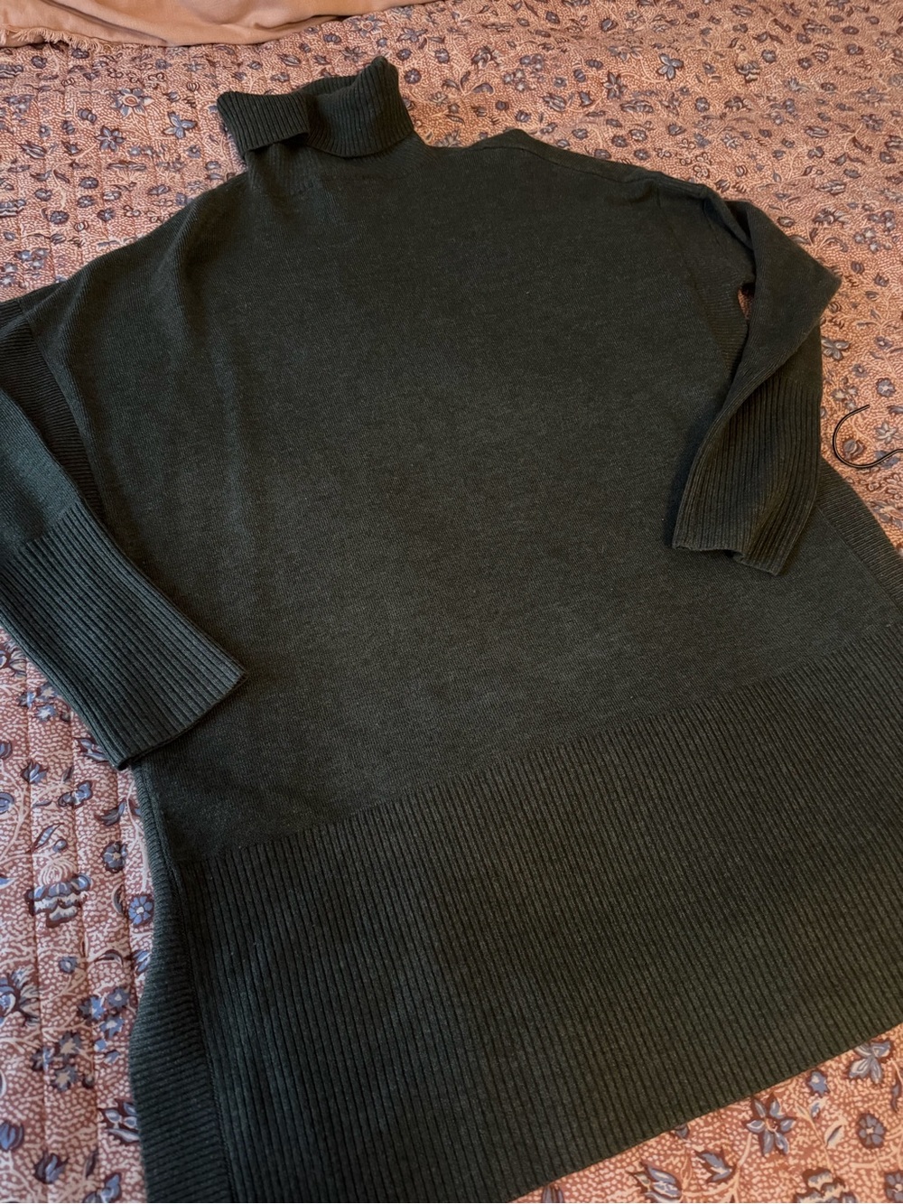 French Connection Olive Green Turtleneck Sweater - Picture 6 of 6